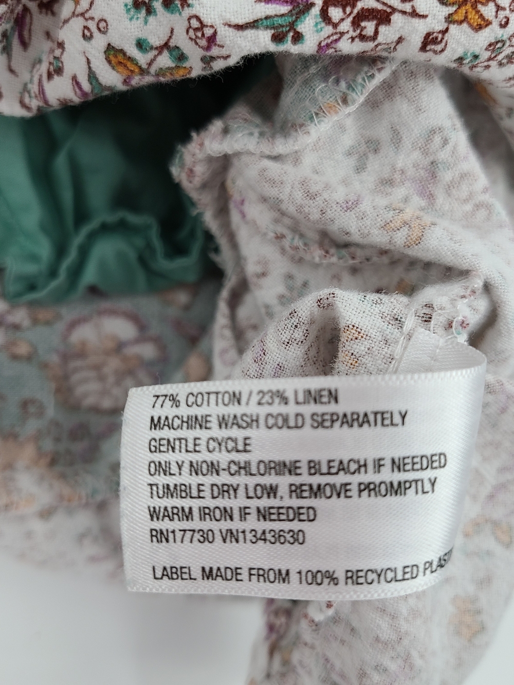 Universal Threads Cotton/Linen Blend Boho Ruffle Dress Size Small - Picture 8 of 9
